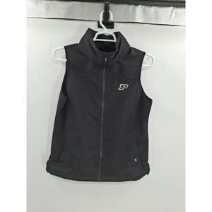 Cutter & Buck Purdue Boilermakers Large Black Charter Eco Vest